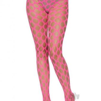 Jumbo Pothole Net Tights Os Neon Pink