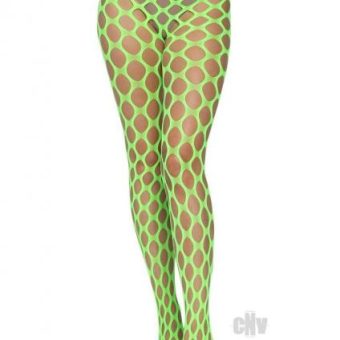 Jumbo Pothole Net Tights Os Neon Green