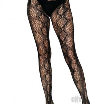Python Net Tights Os Black