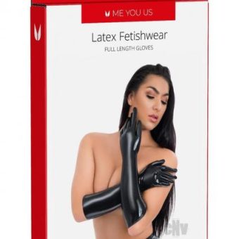 Myu Latex Full Length Glove Sm Black
