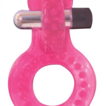 Circle Of Love Vibrating Silicone Cock Ring Pink