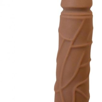 Real Skin Latin Top Stud Vibrator 9 Inch Flesh