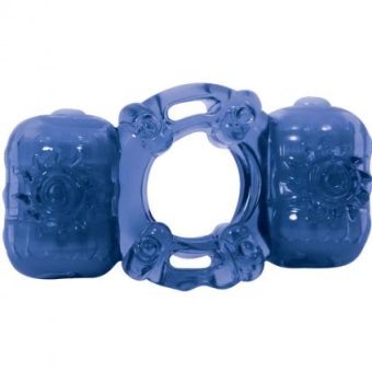 Partners Pleasure Ring Silicone Cock Ring Waterproof Blue