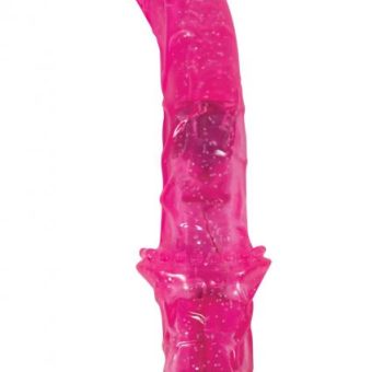 Glitter Gelle G Spot Jelly Vibe 9 Inch Waterproof Pink