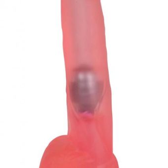 Sinful Pleasures Cock And Balls Vibrating 8 Inch Pink