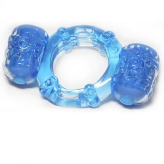 Hero Super Stud Partners Pleasure Ring XL Stretchy Silicone Ring Blue