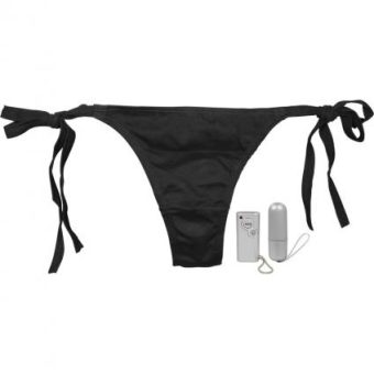 Vibro Panty Bikini 10 Function Remote Control Waterproof O/S - Black