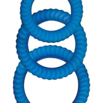Ram Ultra Cocksweller Silicone C Rings Blue
