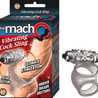 Macho Vibrating Cock Sling Clear