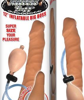 Mack Tuff 12 inches Inflatable Big Boss Dildo Beige