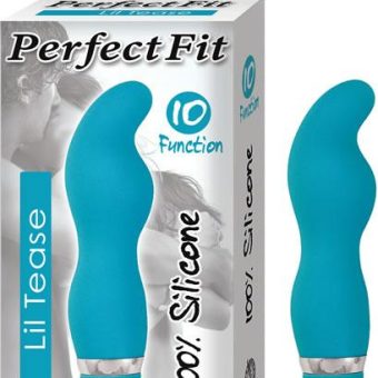 Perfect Fit Lil Tease Turquoise Blue Vibrator