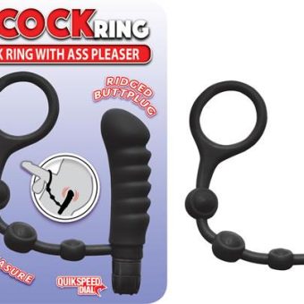 My Cockring With Ass Pleaser Black