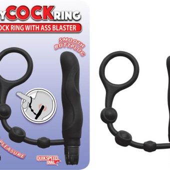 My Cockring With Ass Blaster Black