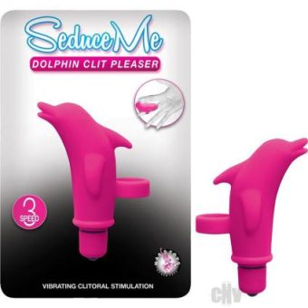 Seduce Me Dolphin Clitoral Pleaser Pink Finger Vibrator