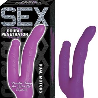 Sex Double Penetrator Purple Vibrator