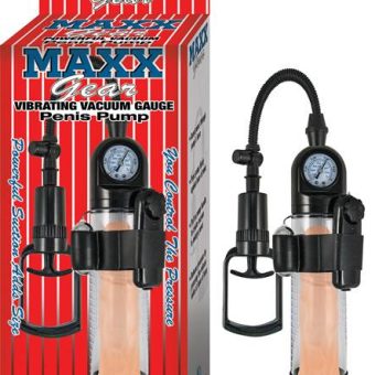 Maxx Gear Vibrating Vacuum Penis Pump Clear