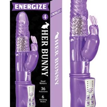 Energize Her Bunny 4 Rabbit Vibrator Purple