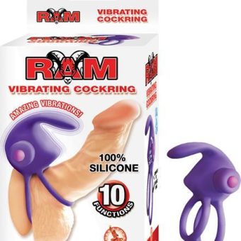 Ram Vibrating Cock Ring Purple