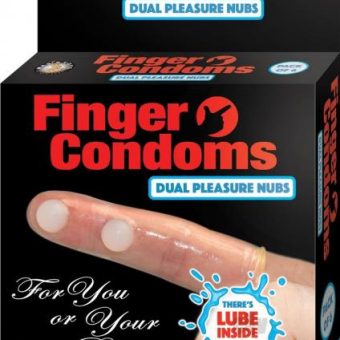 Finger Condoms Dual Pleasure Nubs 6 Per Box