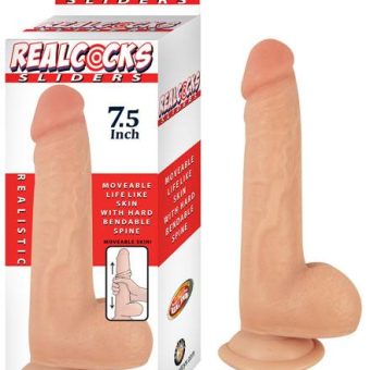 Realcocks Sliders 7.5 inches Realistic Dildo Beige