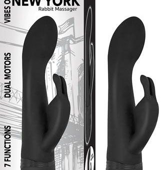 Vibes Of New York Rabbit Massager Black