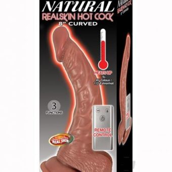 Natural Realskin Hotcock Curved 8 Brn