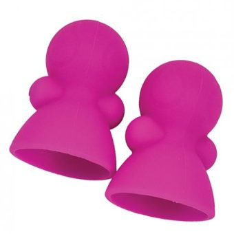 Seduce Me Vibrating Nipple Suckers Pink