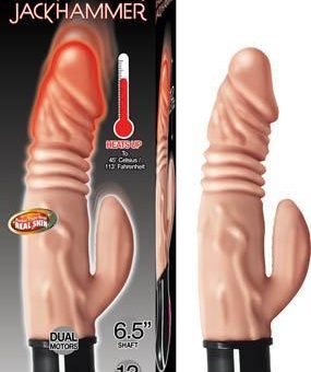 Natural Realskin Hot Cock Jackhammer Vibrator
