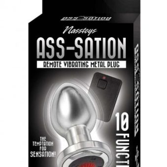 Ass-sation Remote Vibe Metal Plug Silver