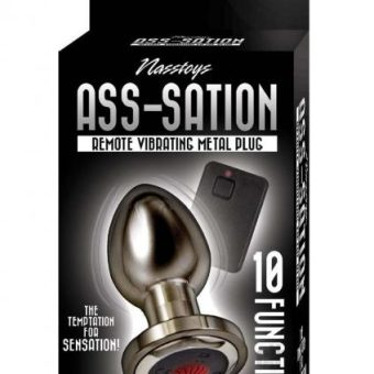 Ass-sation Remote Vibe Metal Plug Black