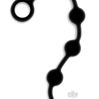 Excite Silicone Anal Beads Black