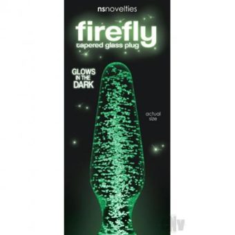 Firefly Clear Glass Plug Tapered Glow in the Dark