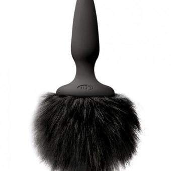Bunny Tails Mini Anal Plug Black