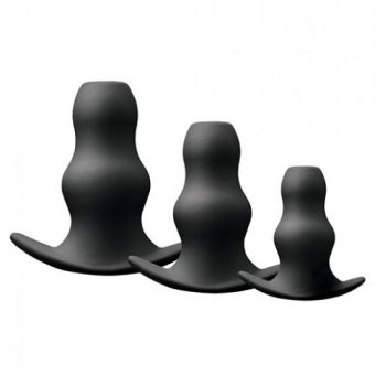 Renegade Peeker Kit Black Hollow Butt Plugs