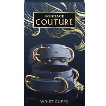 Bondage Couture Wrist Cuff Blue