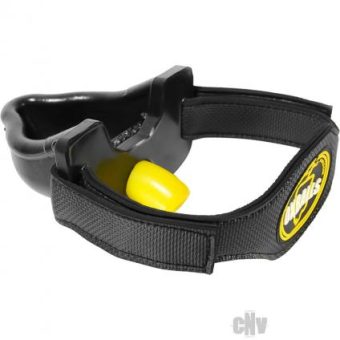 Urinal Gag With Straps Black And Yellow