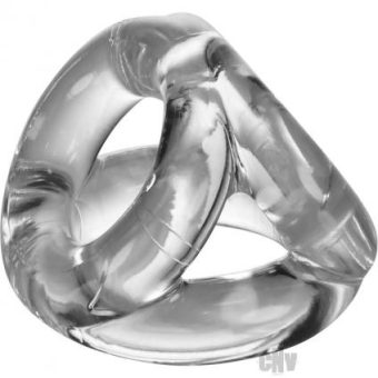 Oxballs Atomic Jock Tri-Sport 3 Ring Sling Cockring Clear