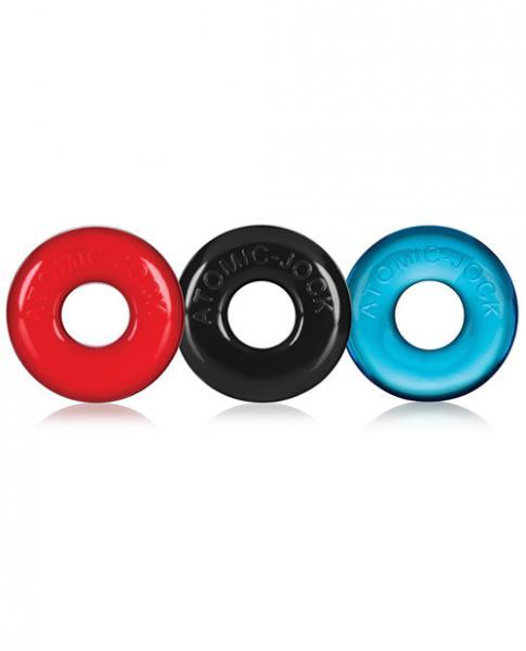 Ringer 3 Pack Do Nut 1 Cock Rings Multi-Color