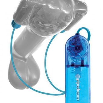 Classix Dual Vibrating Head Teaser Sleeve Blue