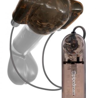 Classix Dual Vibrating Head Teaser Sleeve Smoke