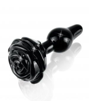 Icicles No 77 Black Rose Glass Massager