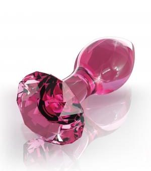 Icicles No 79 Pink Glass Massager Gem End