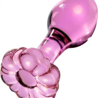 Icicles No 48 Glass Butt Plug Pink
