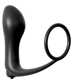 Anal Fantasy Ass Gasm Cockring Vibrating Plug Black