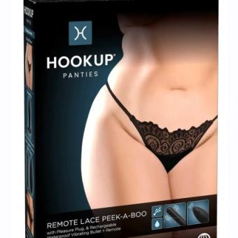 Hookup Panties Remote Peekaboo Qs Blk