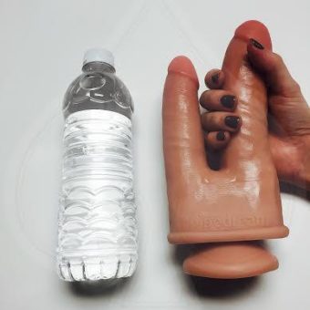 King Cock Double Penetrator Dildo Beige