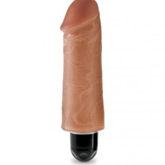 King Cock 5 inches Vibrating Stiffy Dildo Tan
