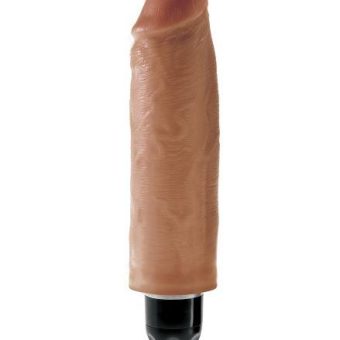 King Cock 6 inches Vibrating Stiffy Tan Dildo
