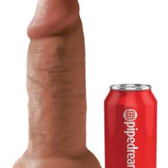 King Cock 10" Chubby Dildo - Tan