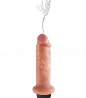 King Cock 6 inches Squirting Dildo Beige